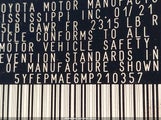 Toyota Corolla Le 5YFEPMAE6MP210357 снимка