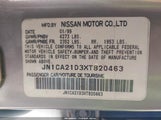 Nissan Maxima Gle/Gxe/Se/Se-L JN1CA21D3XT820463 fotografie