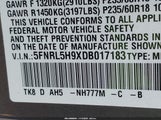 Honda Odyssey Touring/Touring Elite 5FNRL5H9XDB017183 fotografie