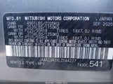 Mitsubishi Outlander Es 2.4 S-Awc/Le 2.4 S-Awc/Se 2.4 S-Awc/Sel 2.4 S-Awc/Sp 2.4 S-Awc JA4AZ3A3XLZ044277 photo