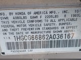 Honda Accord 2.3 Ex/2.3 Se 1HGCG66862A036167 снимка