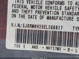 Honda Cr-V Lx 5J6RM4H35EL086617 снимка