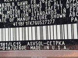 Toyota Camry Xse 4T1BF1FK7GU527277 снимка