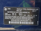 BMW 330I xDrive WBA8D9G34HNU64710 снимка