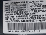 Honda Odyssey Ex-L 5FNRL5H64BB076457 снимка
