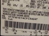 Ford F-150 Lariat 1FTFW1ET4CFC54247 снимка