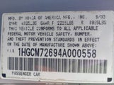 Honda Accord 2.4 Ex 1HGCM72694A000558 снимка