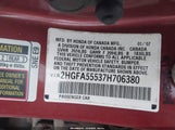 Honda Civic Si 2HGFA55537H706380 снимка