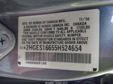 Honda Civic Lx 2HGES16655H524654 снимка