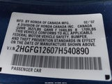 Honda Civic Lx 2HGFG12607H540890 снимка