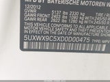 BMW X3 xDrive28I 5UXWX9C5XD0D00475 снимка