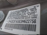 Honda Civic Lx 2HGES16583H622758 снимка