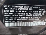 Volkswagen Passat 2.5L Se 1VWBH7A32CC093140 снимка