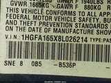 Honda Civic Lx 1HGFA165X8L026214 снимка