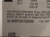 Chevrolet Cobalt Lt 1G1AD5F5XA7225956 снимка