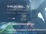 Tesla Model Y Long Range Dual Motor All-Wheel Drive 7SAYGDEE8NF387788 снимка