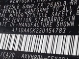Toyota Camry Se 4T1DAACK2SU154783 снимка