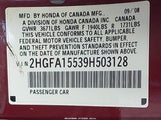 Honda Civic Lx 2HGFA15539H503128 снимка