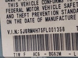 Honda Cr-V Ex-L 5J6RM4H75FL001358 снимка