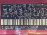Toyota Camry Se 4T1BF3EK2AU520273 снимка