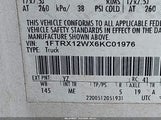 Ford F-150 Stx/Xl/Xlt 1FTRX12WX6KC01976 снимка