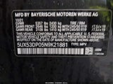BMW X3 xDrive30I 5UX53DP05N9K21881 fotografie