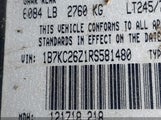 Dodge Ram 1B7KC26Z1RS581480 снимка