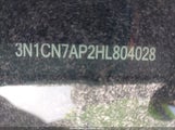 Nissan Versa 1.6 Sv 3N1CN7AP2HL804028 снимка