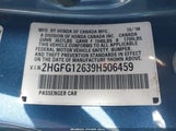 Honda Civic Lx 2HGFG12639H506459 снимка
