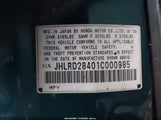 Honda Cr-V Lx JHLRD28401C000985 снимка