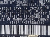 Toyota Camry Le 4T4BF1FK5FR509347 снимка