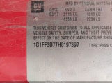 Chevrolet Camaro 1Ss 1G1FF3D77H0197397 снимка