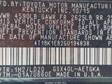 Toyota Avalon Xle 4T1BK1EB2GU194838 снимка