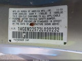Honda Civic Lx 1HGEM22572L020232 снимка