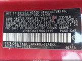 Toyota Camry Xle 4T1BE46K87U023115 fotografie