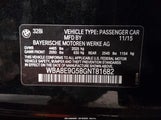 BMW 328I WBA8E9G58GNT81682 снимка