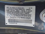 Honda Civic Lx-S 2HGFA1F67AH512524 снимка