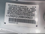 Honda Civic Lx 2HGFG12698H549623 снимка
