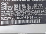 BMW X3 xDrive28I 5UXWX9C50G0D64464 снимка
