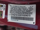 Honda Civic Lx 2HGFA16597H504070 снимка