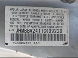 Honda Prelude JHMBB62411C009228 снимка