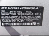 BMW X3 Sdrive30I 5UXTR7C53KLF34437 снимка