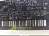 Kia K5 Lxs KNAG24J72S5274086 photo