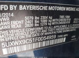 BMW X3 xDrive28I 5UXWX9C51F0D54959 снимка