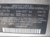 Hyundai Sonata Se 5NPE24AF5FH144553 снимка