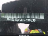 Nissan Altima Sv Fwd 1N4BL4DV7NN394836 photo