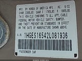 Honda Civic Lx 1HGES16542L081936 снимка