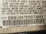 Honda Civic Lx 2HGEJ667XYH574849 снимка