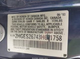 Honda Civic Ex 2HGES26743H621758 снимка