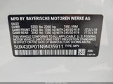 BMW X3 Sdrive30I 5UX43DP01N9M35911 снимка